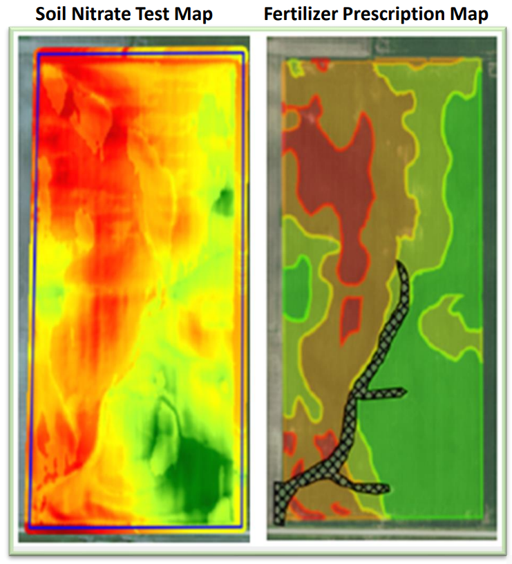 Variable-rate prescription generated from field intelligence